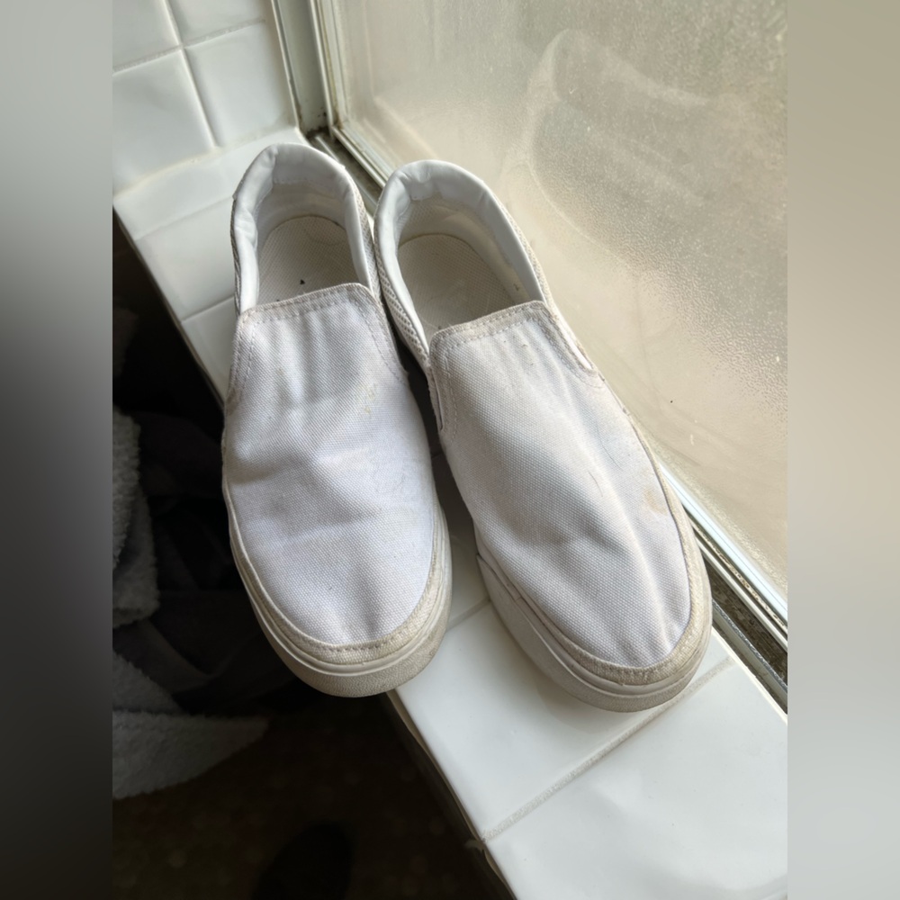 White Nike Slip-On Sneakers